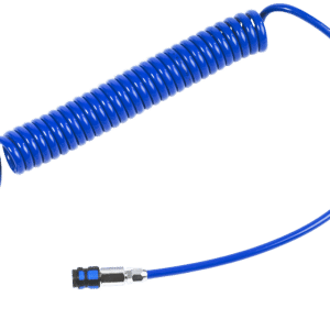 PUR spiralslange blå 6,5/10Ã7,5/6m, 1625 fittings